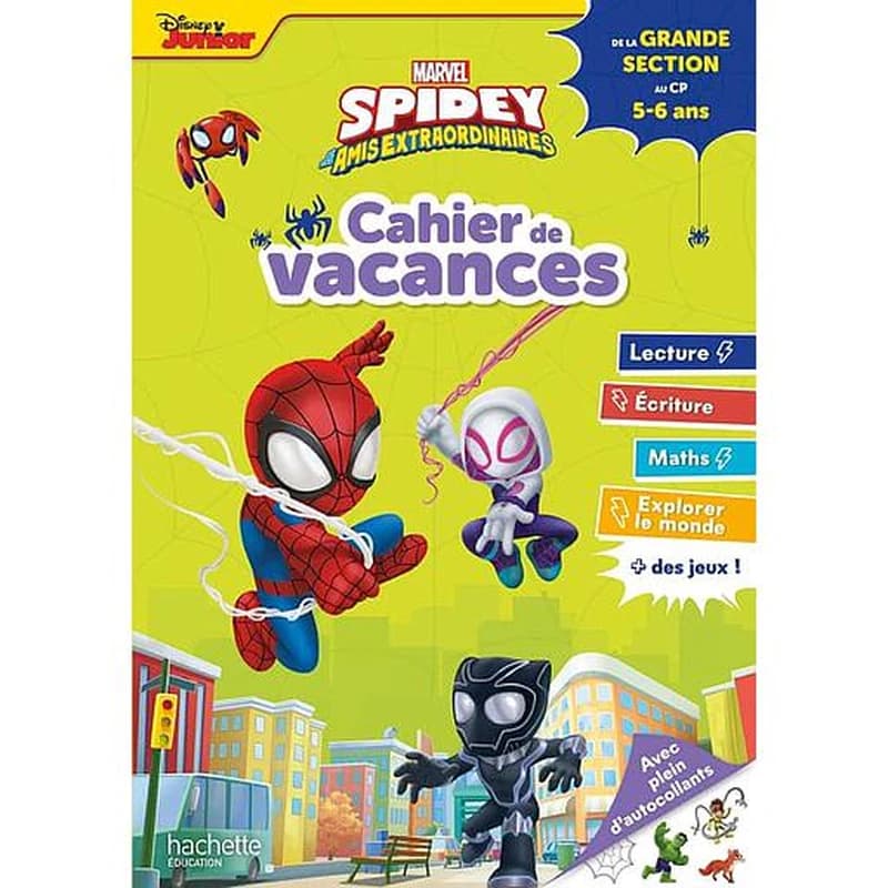 Cahier de vacances Spidey et ses amis extraordinaires - De la Grande Section au CP