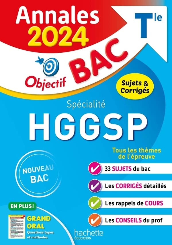 HGGSP spécialité : Tle générale : sujets & corrigés