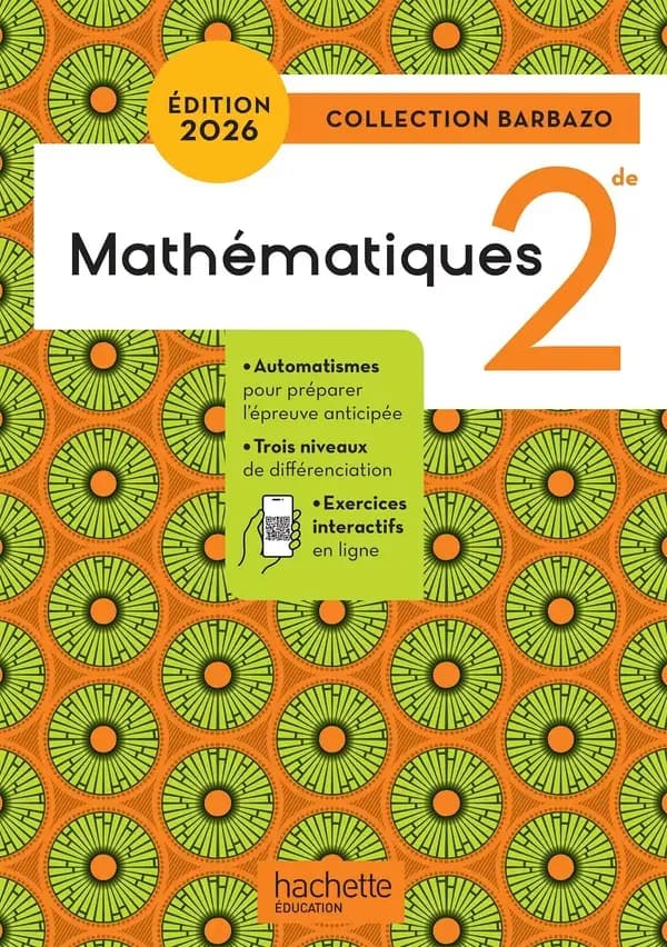 Mathématiques ; 2de ; Livre élève (édition 2026)