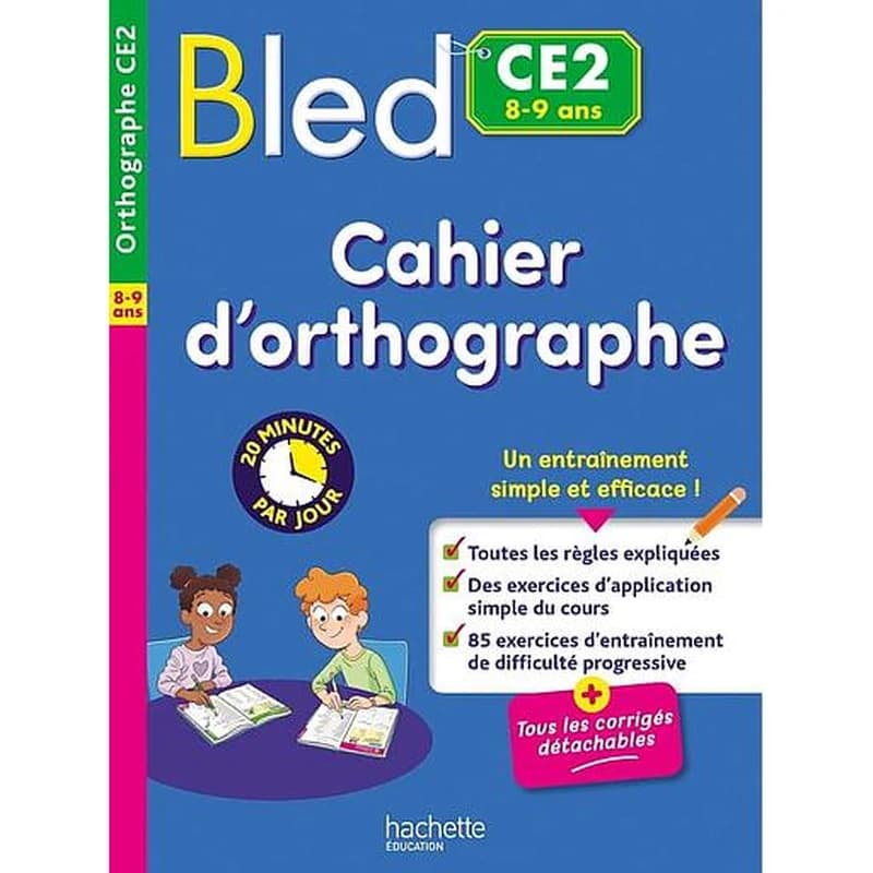 BLED CAHIER D'ORTHOGRAPHE CE2