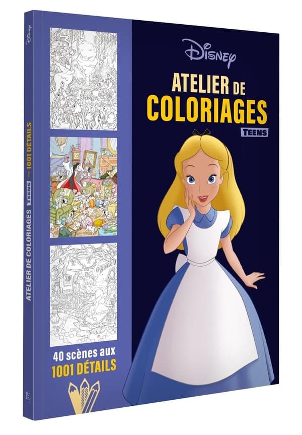 Atelier de coloriage teens : Disney : [Album à colorier]