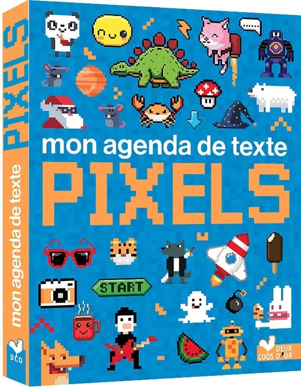 Mon agenda de texte pixels
