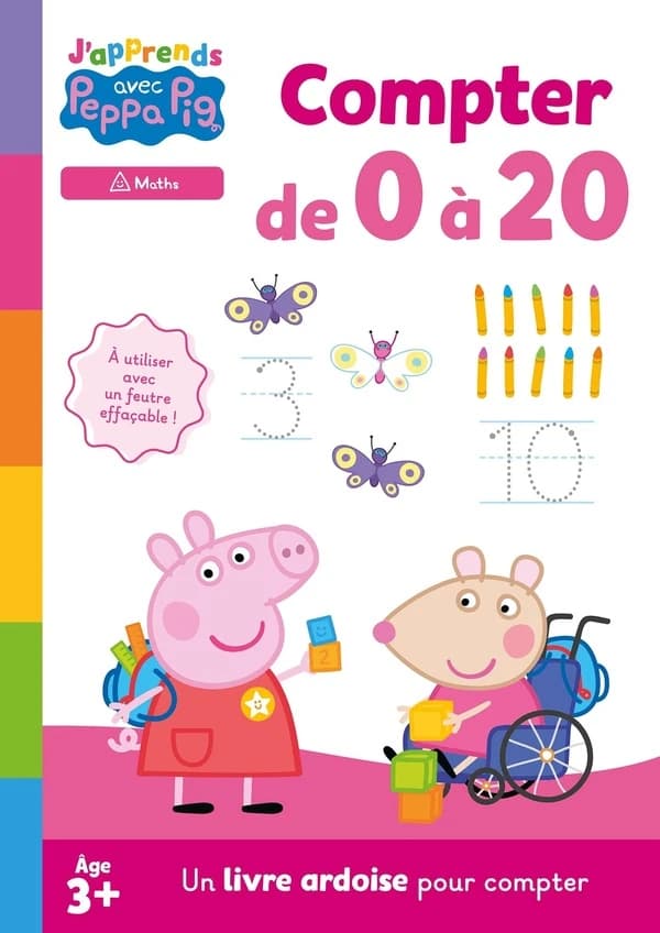 Compter de 0 à 20 : Un livre ardoise pour compter