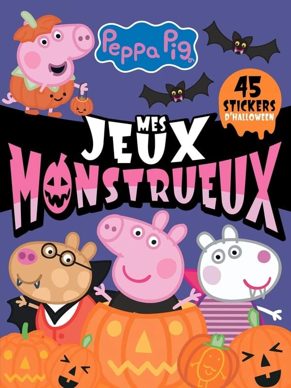 Peppa Pig : mes jeux monstrueux ; 45 stickers d'Halloween