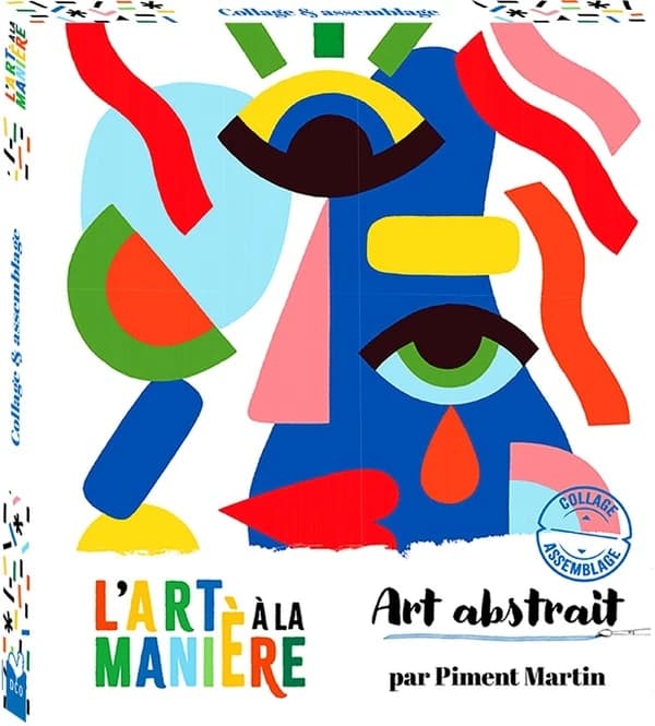 L'art à la manière : art abstrait : collage et assemblage : boîte avec accessoires : [Image à découper]