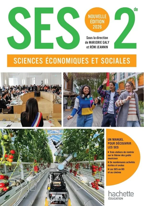 SES, 2de : sciences économiques et sociales (nouvelle éd. 2026)