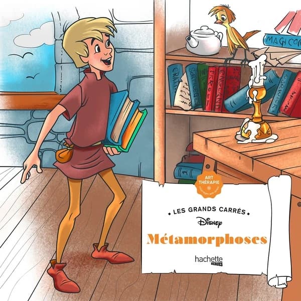 Métamorphoses : Disney : les grands carrés- art thérapie - coloriages anti-stress : [Album à colorier]