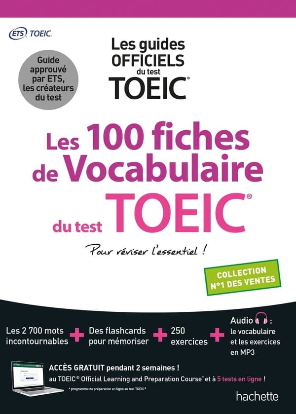 Les 100 fiches de vocabulaire du test TOEIC : pour réviser l'essentiel !