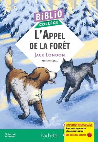 L'appel de la forêt : l'appel sauvage : texte intégral (Éd. tout en couleurs) Jack London ; annotation du texte, questionnaires et dossiers, Isabelle de Lisle,... ; texte original traduit de l'anglais (États-Unis) par Frédéric Klein