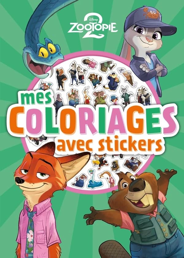 Mes coloriages avec stickers : Zootopie 2
