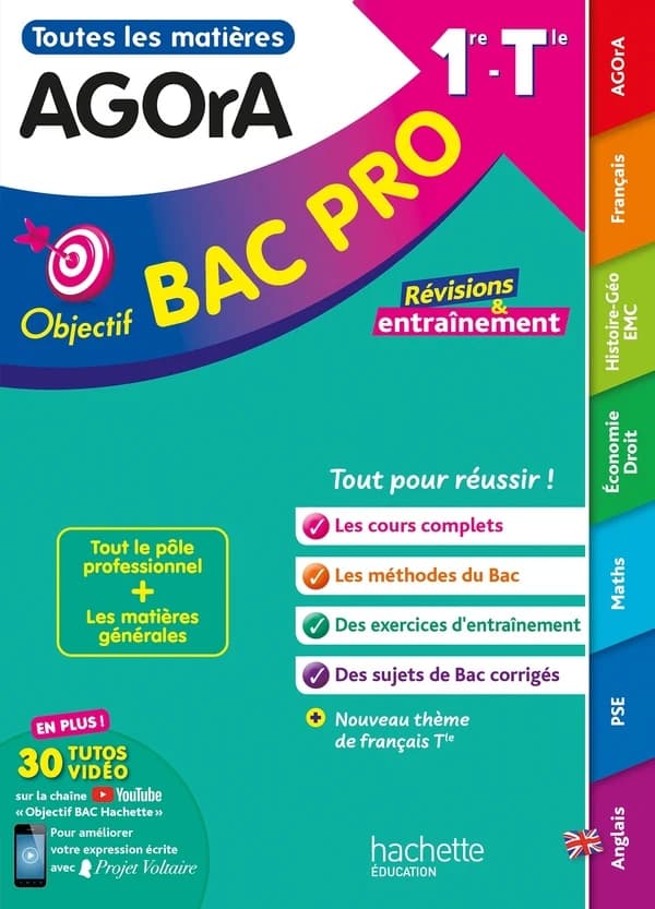 Objectif Bac Pro : Agora ; 1re et Terminale ; Toutes les matières