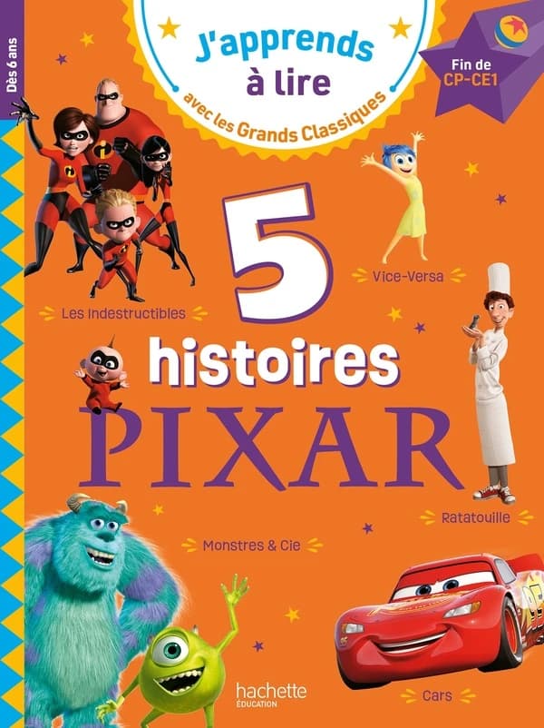 5 histoires Pixar