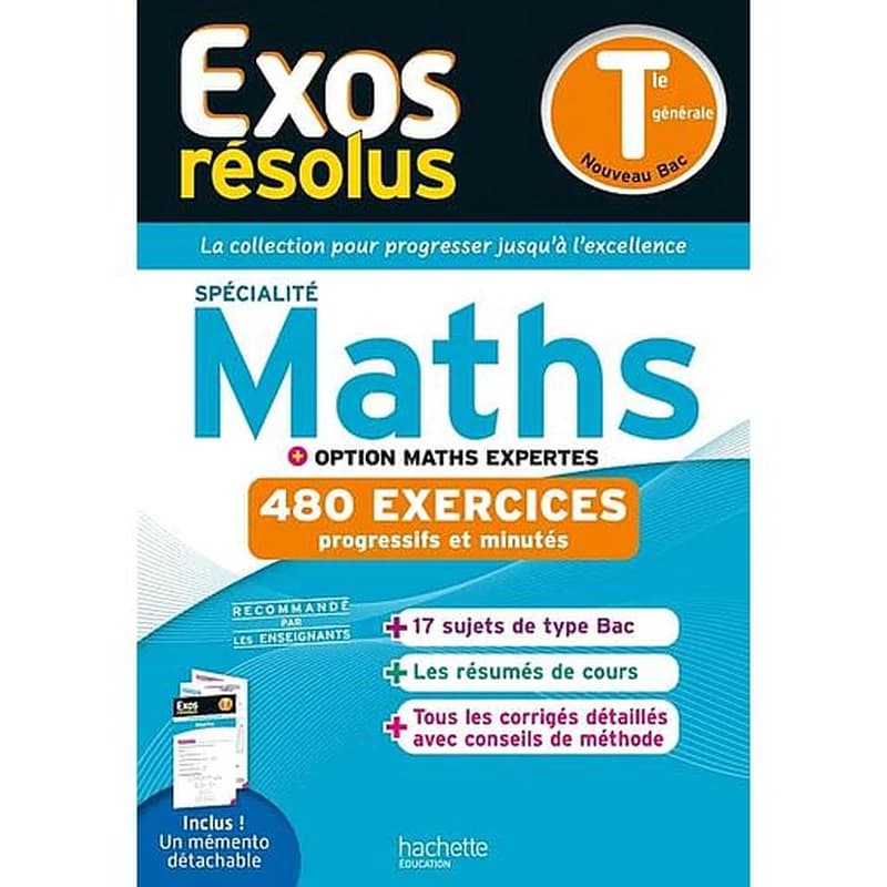 EXOS RESOLUS SPECIALITE MATHS + OPTION MATHS EXPERTES TLE