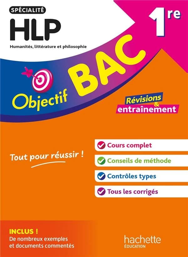 Objectif bac : Spécialité HLP ; 1re ; Révisions & entraînement