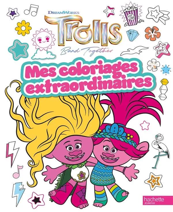 Coloriages extraordinaires : les Trolls : [Album à colorier]