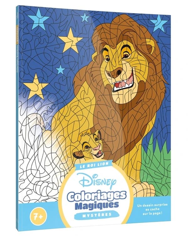 Coloriages magiques mystères : Le Roi Lion - Disney - 7 ans et plus : [Album à colorier]