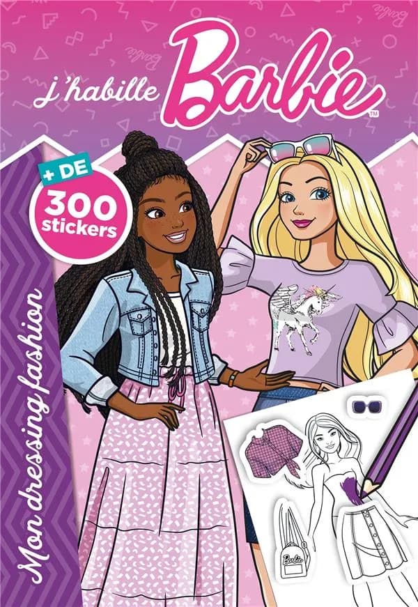J'habille Barbie : mon dressing fashion : [Autocollant]