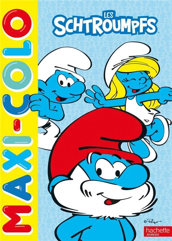 Maxi-colo : les Schtroumpfs : [Album à colorier]