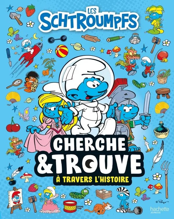 Cherche et trouve : les Schtroumpfs : À travers l'histoire