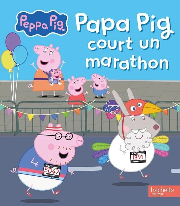 Papa Pig court un marathon