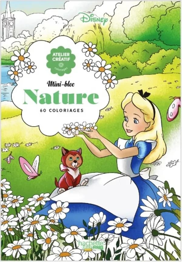 Atelier créatif, coloriages - Mini-bloc : nature - 60 coloriages : [Album à colorier]