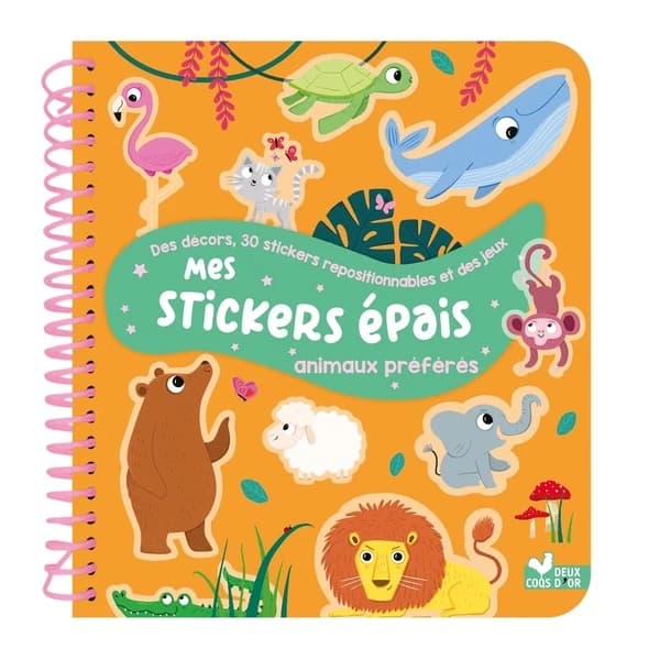 Mes stickers épais : Animaux préférés
