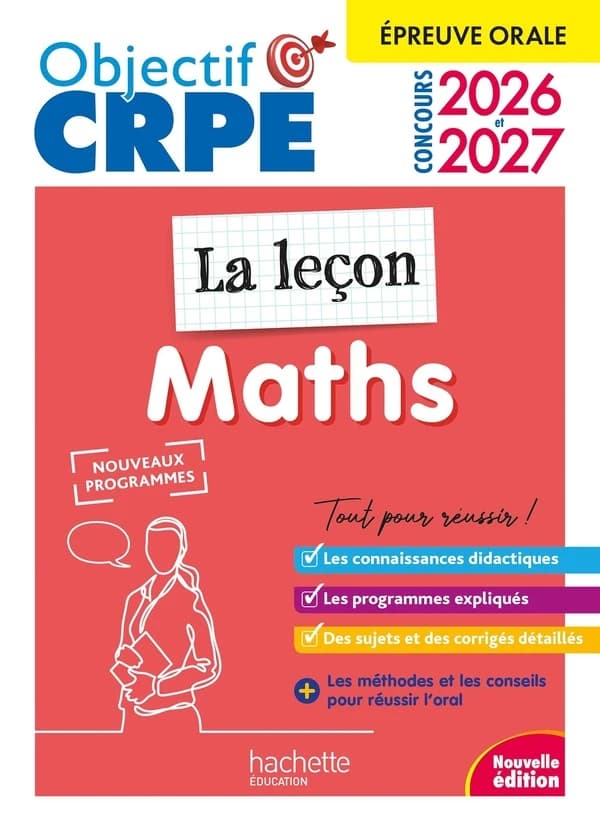 Maths : la leçon : concours 2026 et 2027 (Nouvelle éd.) parties 1 et 2, Aurélie Gourmelon,... Karine Rabanit,... parties 3 et 4, Érik Kermorvant,... [et al.]
