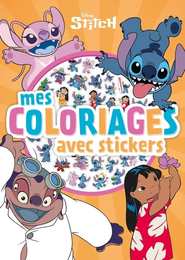 Mes coloriages avec stickers : Stitch