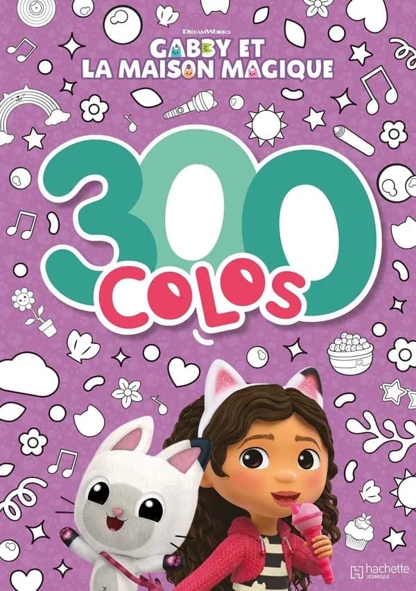 300 colos : Gabby et la maison magique : [Album à colorier]
