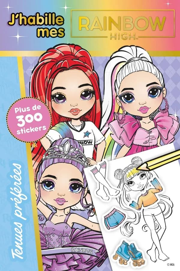 Tenues préférées : Avec plus de 300 stickers