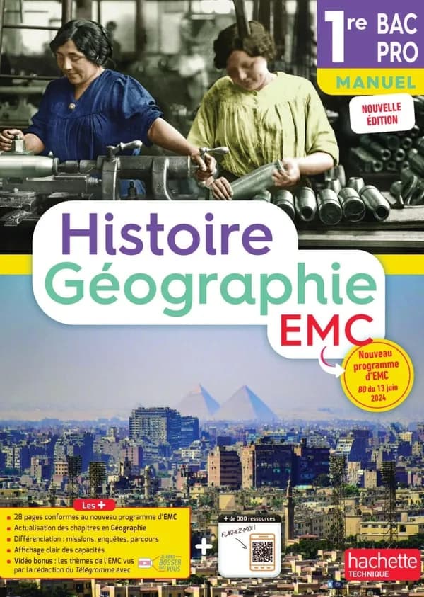 Histoire-Géographie-EMC ; 1re Bac Pro ; Manuel