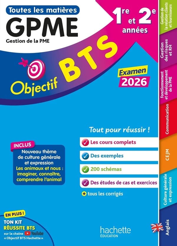 Objectif BTS : Toutes les matières ; BTS GPME, 1re et 2e années (édition 2026)