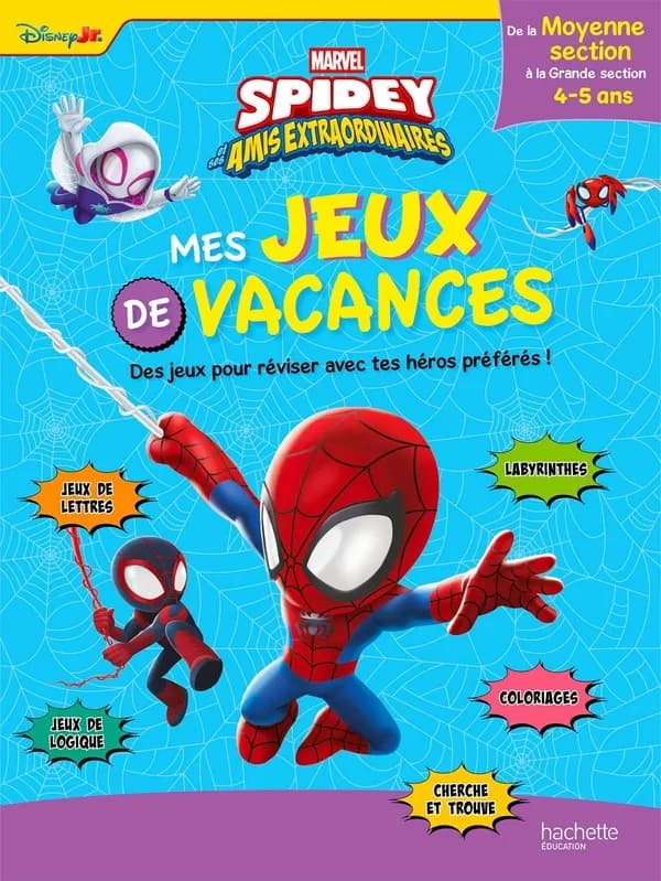Spidey et ses amis extraordinaires ; Mes jeux de vacances ; De la Moyenne à la Grande Section