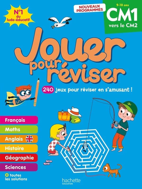 Jouer pour réviser : Cahier de vacances ; CM1 vers le CM2