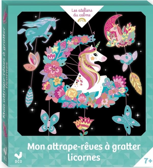 Mon attrape-rêves à gratter licornes