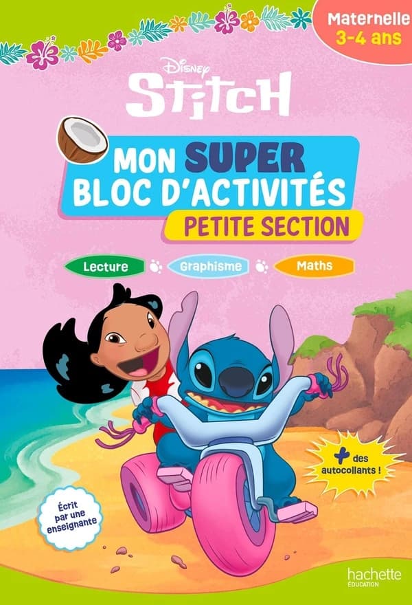 Disney : Stitch ; Mon super bloc d'activités de Petite Section