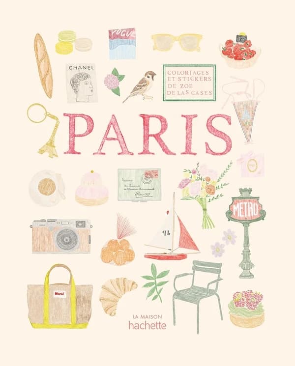 Paris : Carnet de coloriages et de stickers
