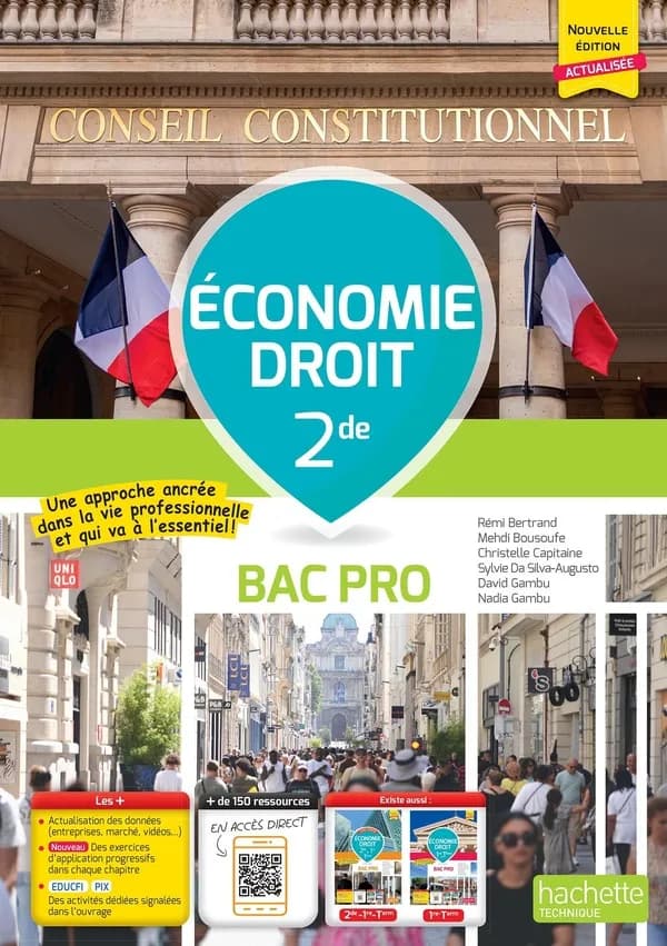 Économie-droit ; 2de Bac Pro (édition 2026)