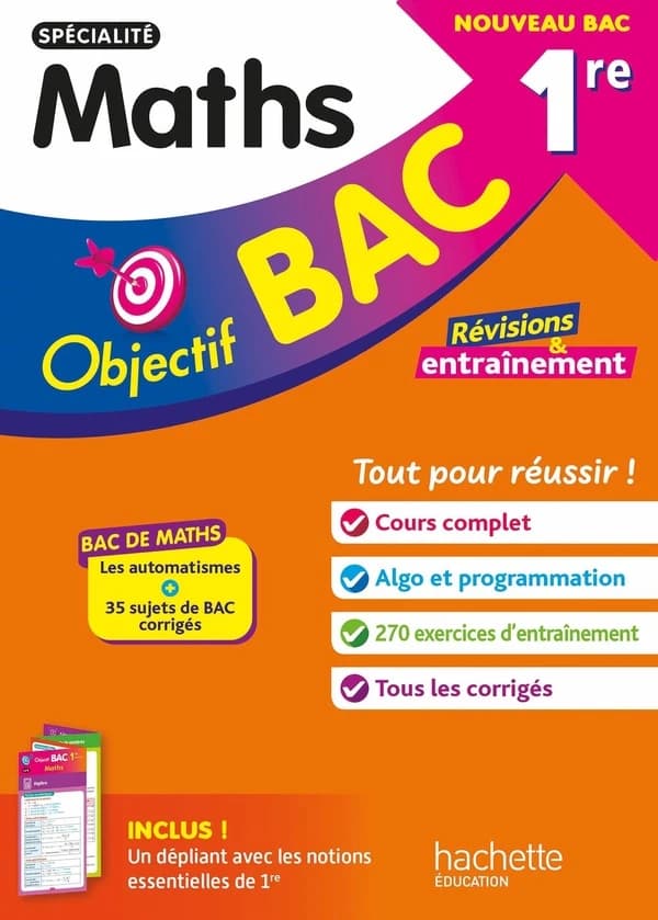 Objectif bac : Spécialité Maths ; 1re