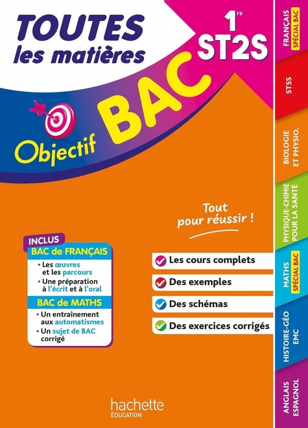 Objectif bac : Toutes les matières ; 1re ST2S