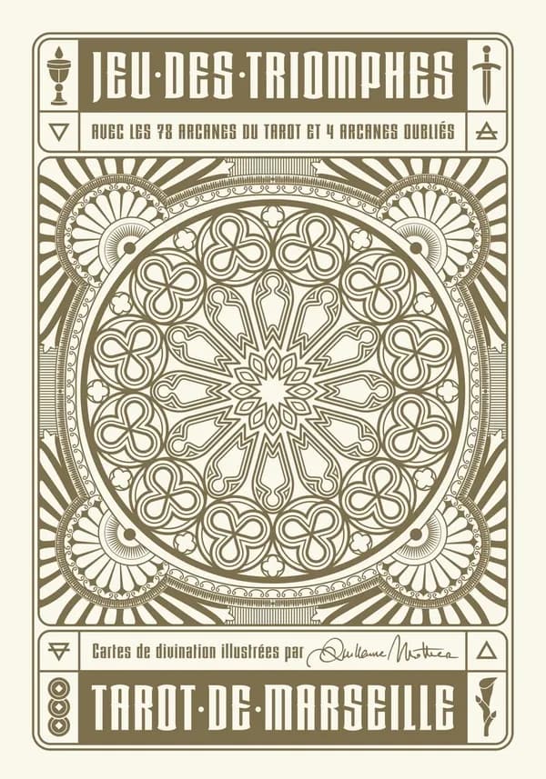 Jeu des triomphes : avec les 78 arcanes de tarot et 4 arcanes oubliés