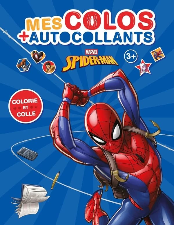 Mes colos + autocollants : Spider-Man