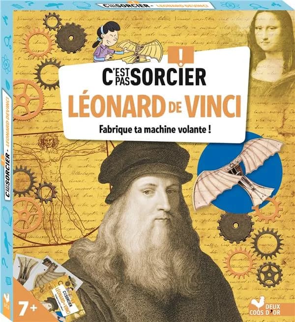 Léonard de Vinci. Fabrique ta machine volante ! - Avec une machine volante à assembler