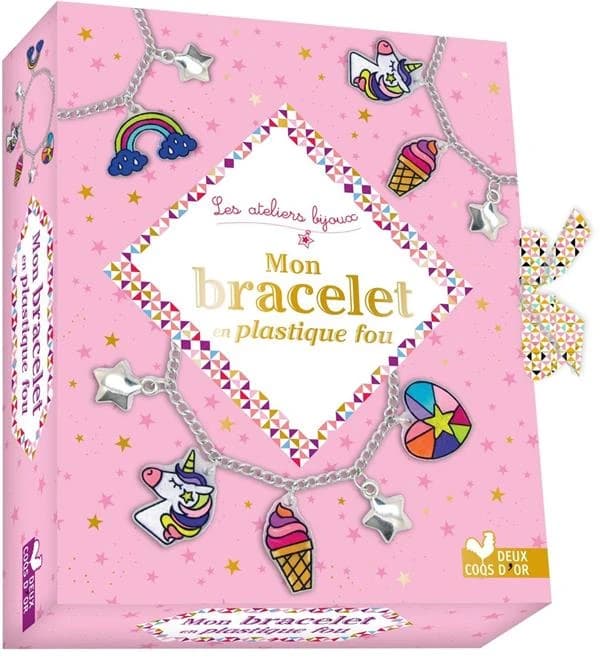 Mes  bracelet en plastique fou ; mini coffret avec accessoires