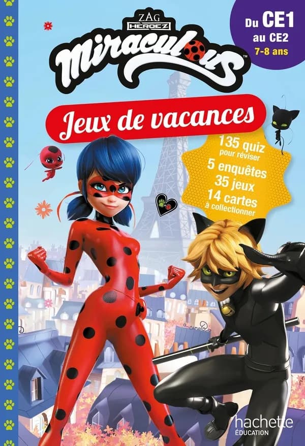 Miraculous : jeux de vacances ; du CE1 au CE2
