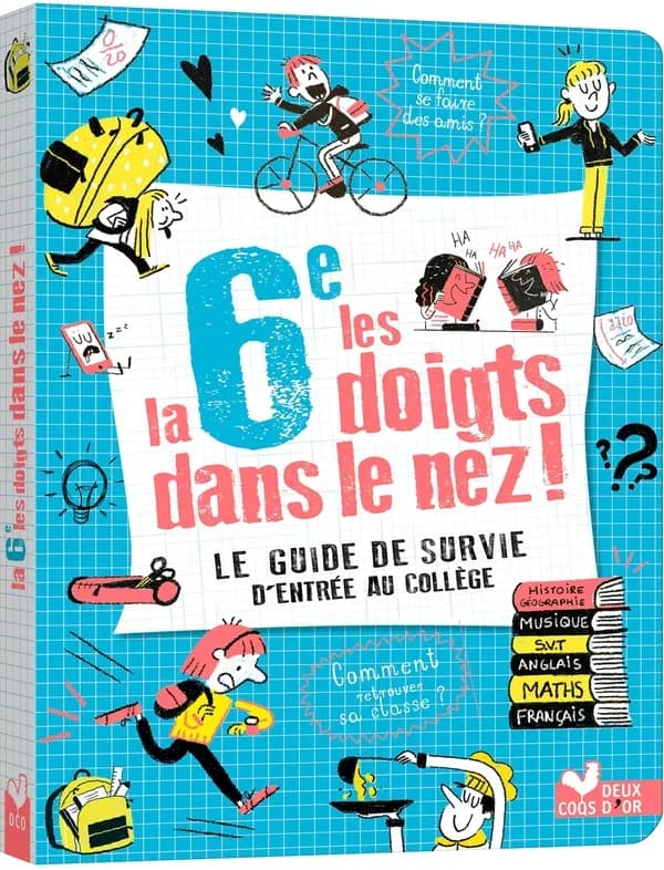 La 6e les doigts dans le nez ! : le guide de survie d'entrée au collège ([Nouv. éd.]) Éric Mathivet, Océane Meklemberg