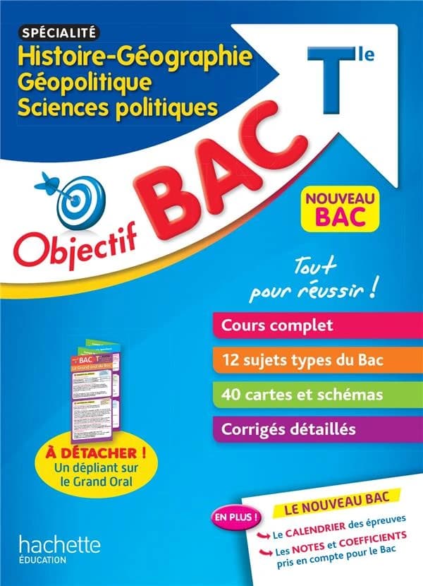 Objectif bac ; spécialité histoire-géographie, géopolitique, sciences politiques ; terminale