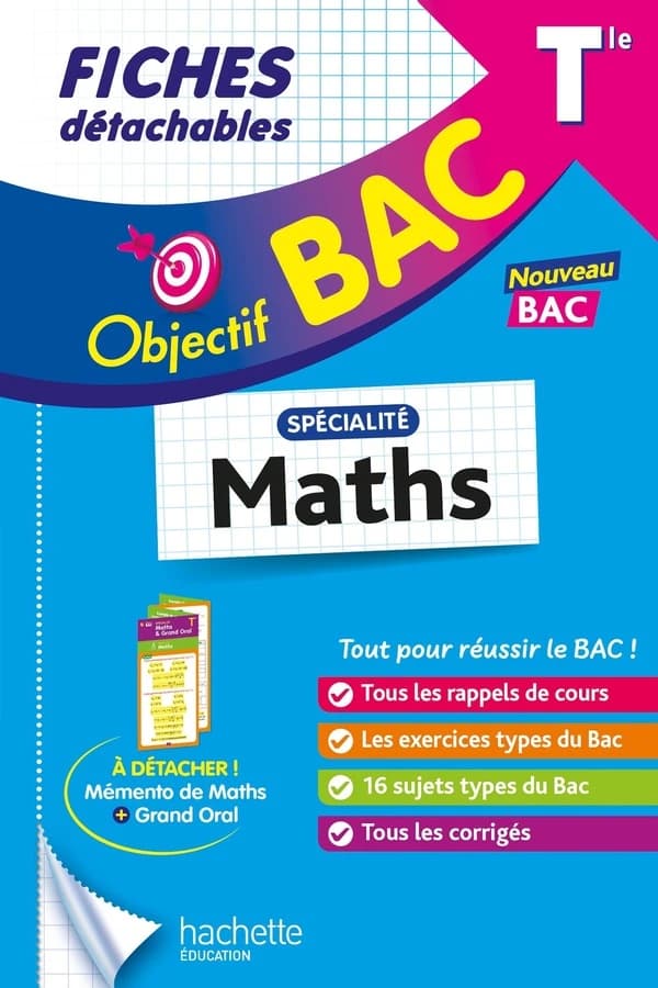 Objectif bac : Spécialité Maths ; Terminale ; Fiches détachables