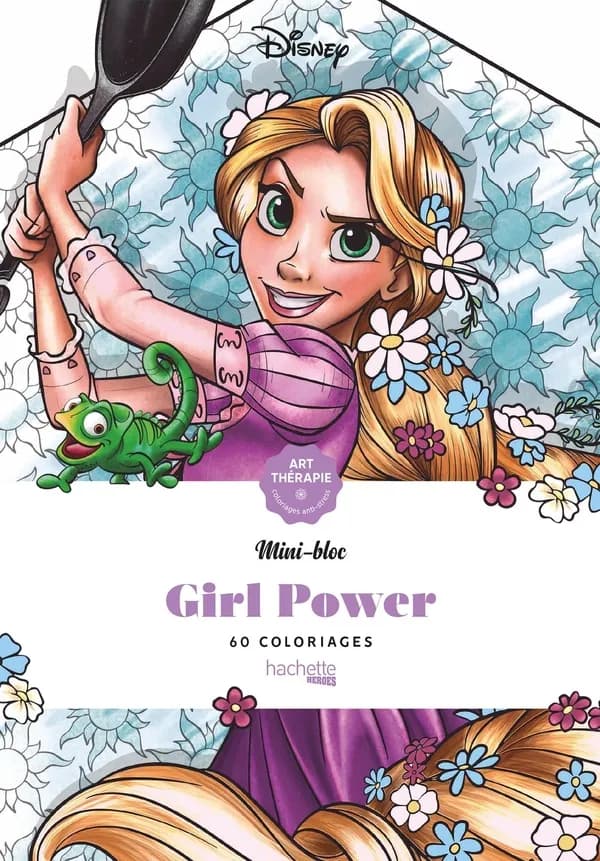 Girl Power : Mini-bloc Art Thérapie : 60 coloriages : [Album à colorier]