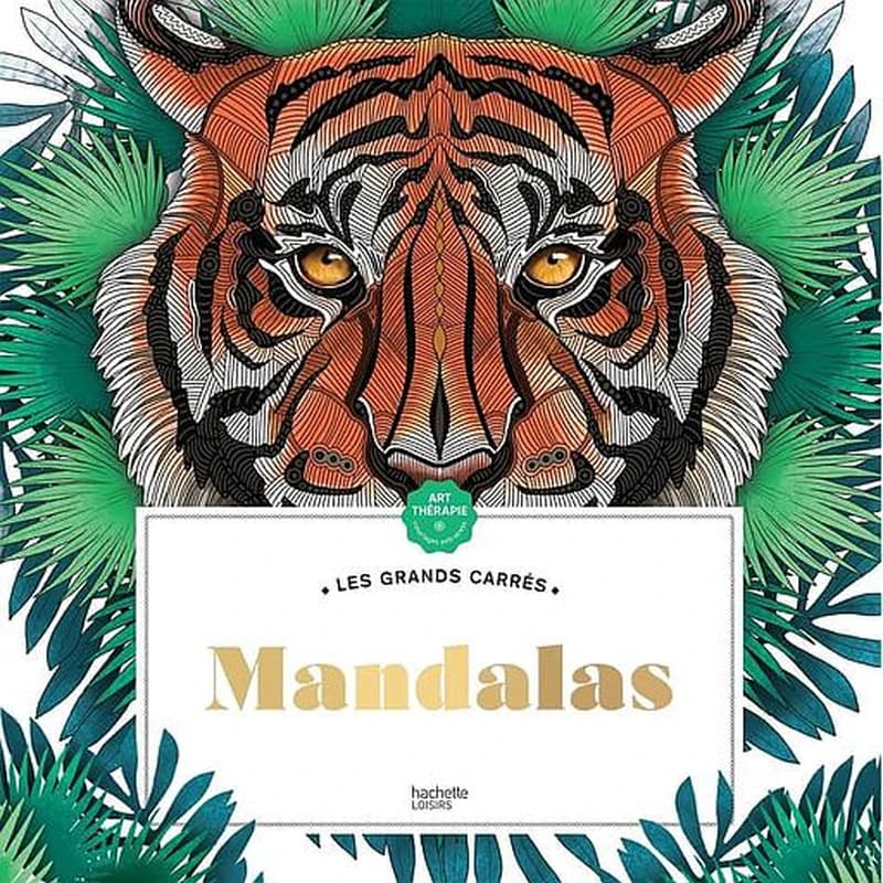 Mandalas : les grands carrés Art-thérapie : [Album à colorier]